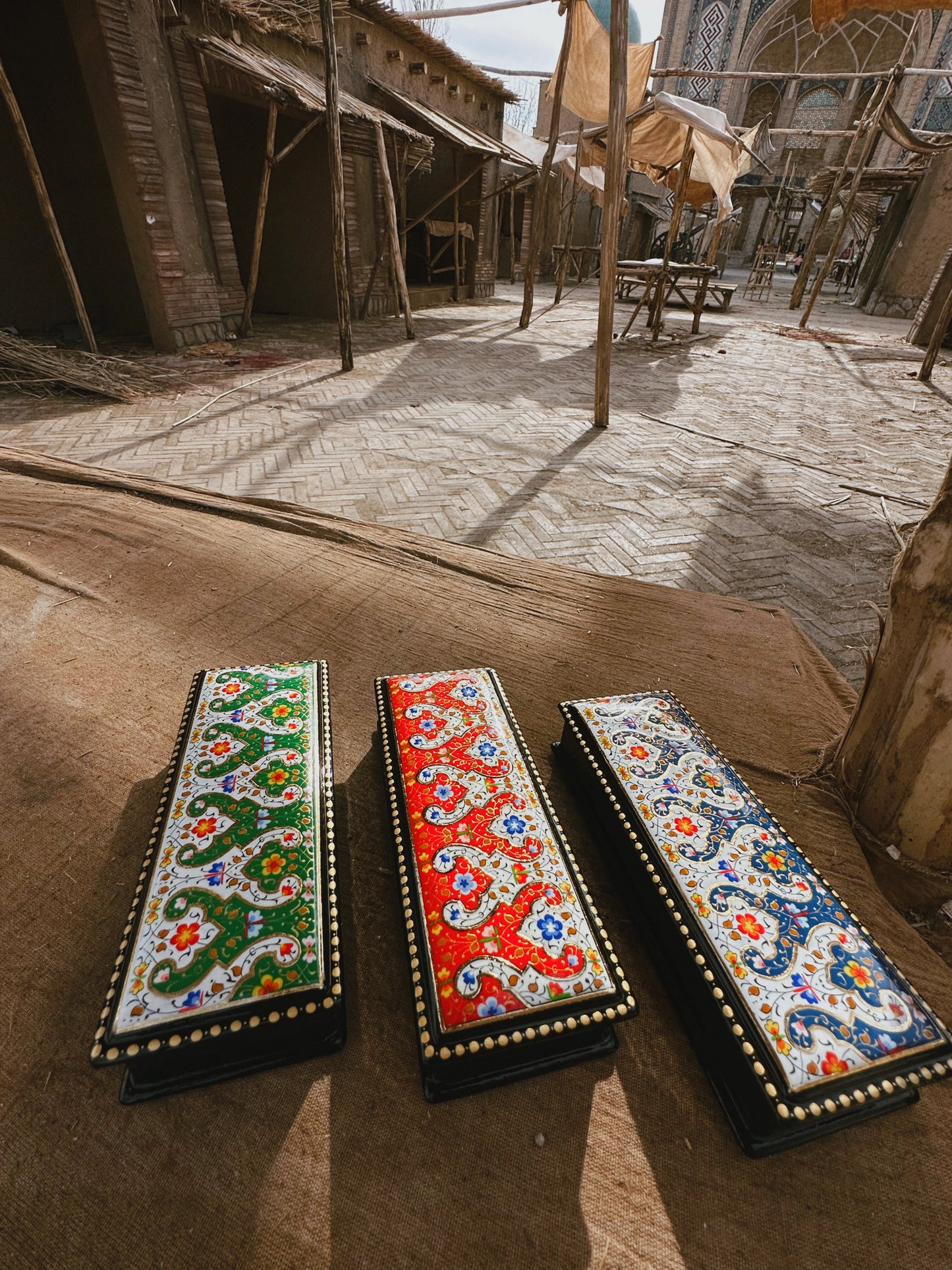 Samarkand Enamel Pen Case