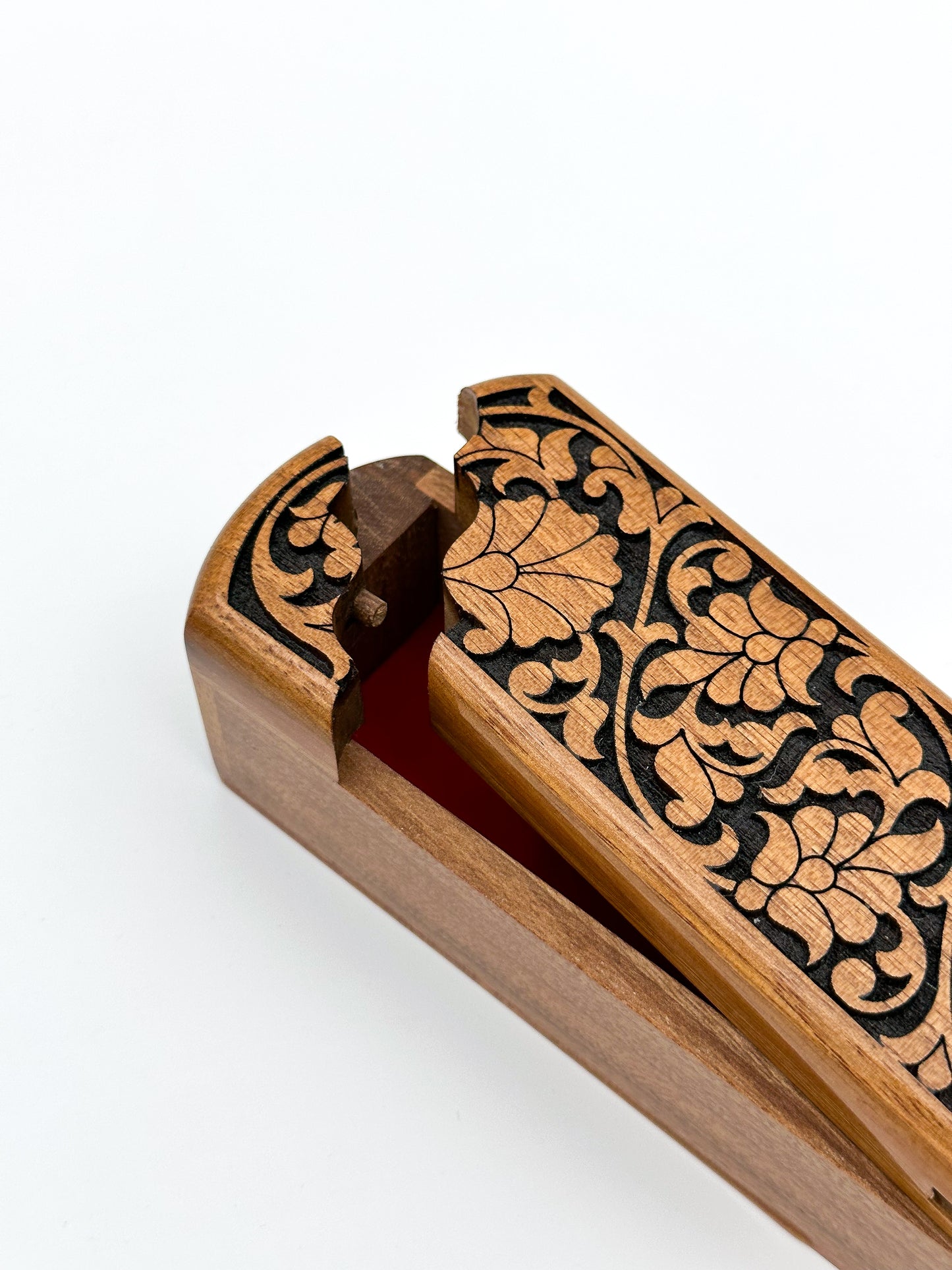Ebony Elegance Wooden Pen Case