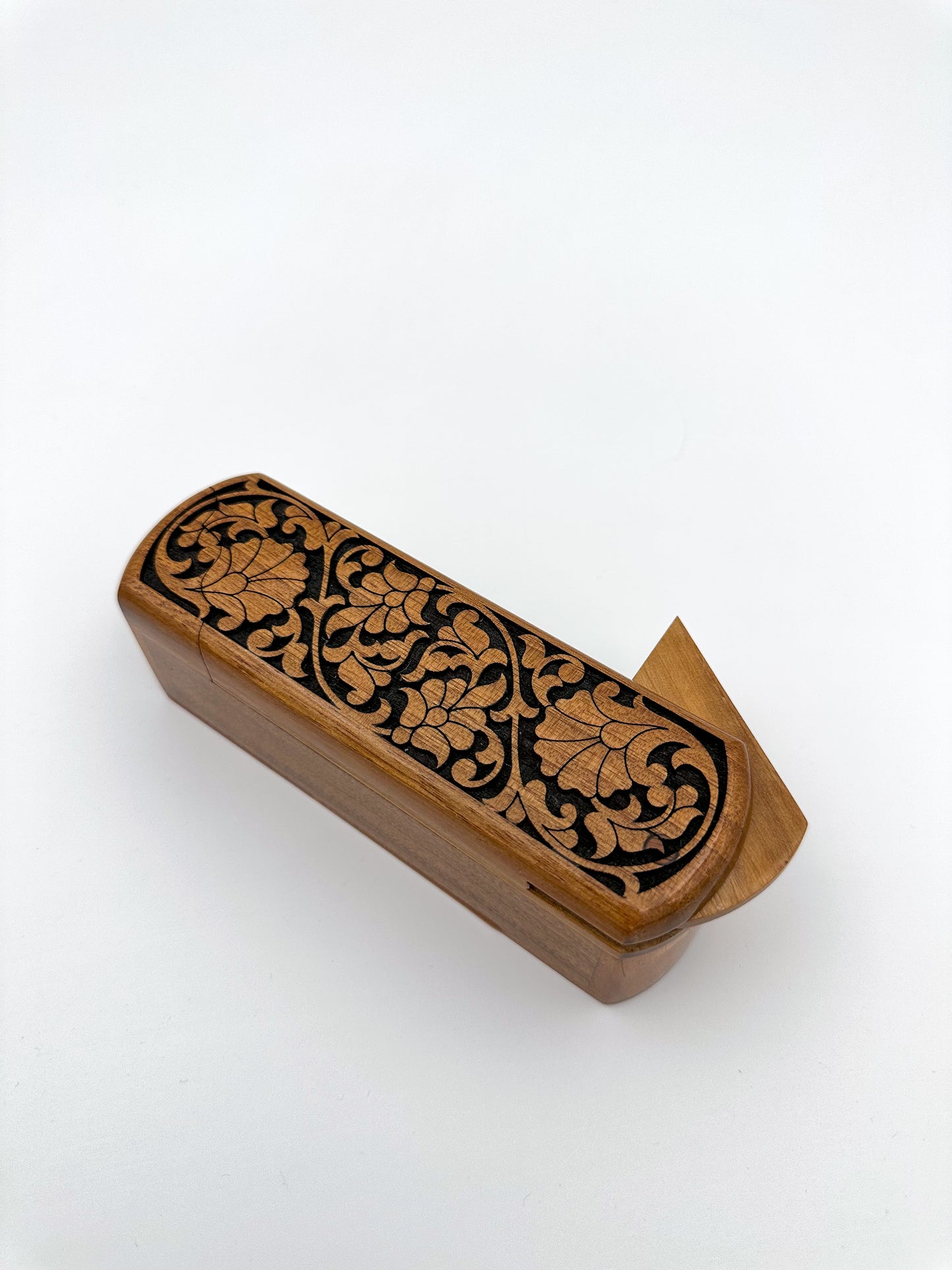 Ebony Elegance Wooden Pen Case