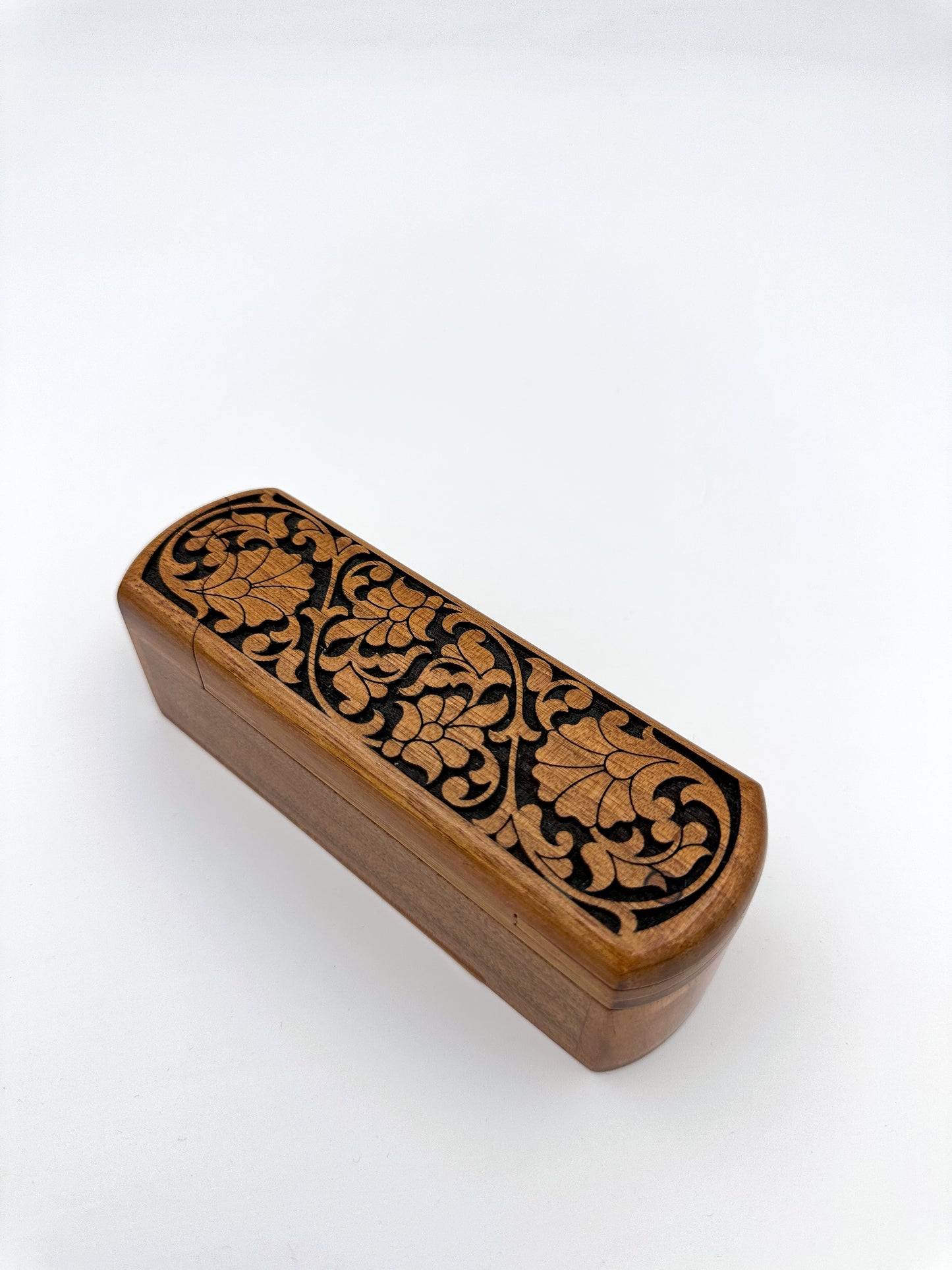Ebony Elegance Wooden Pen Case