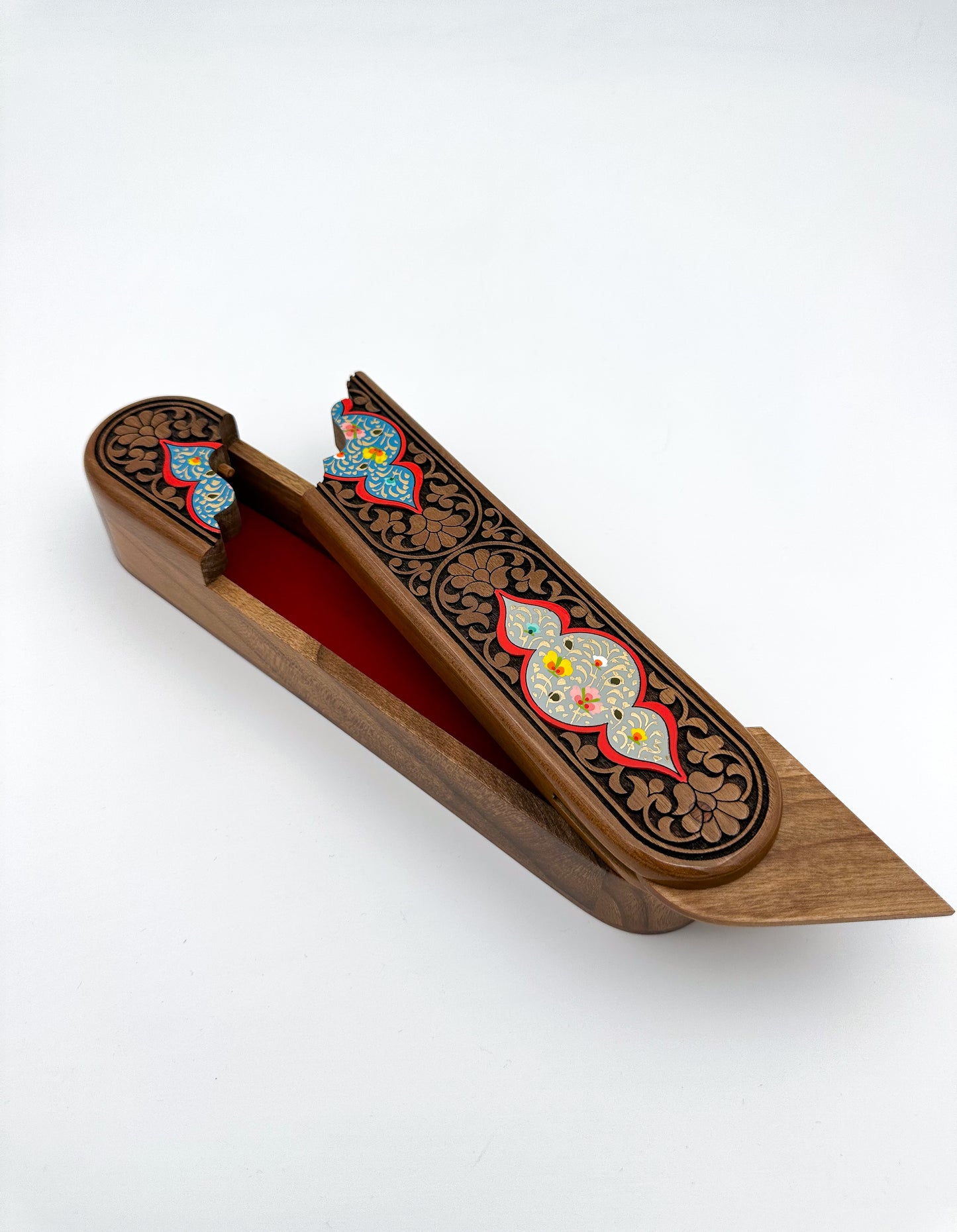 Floral Symphony Lacquered Pen Case
