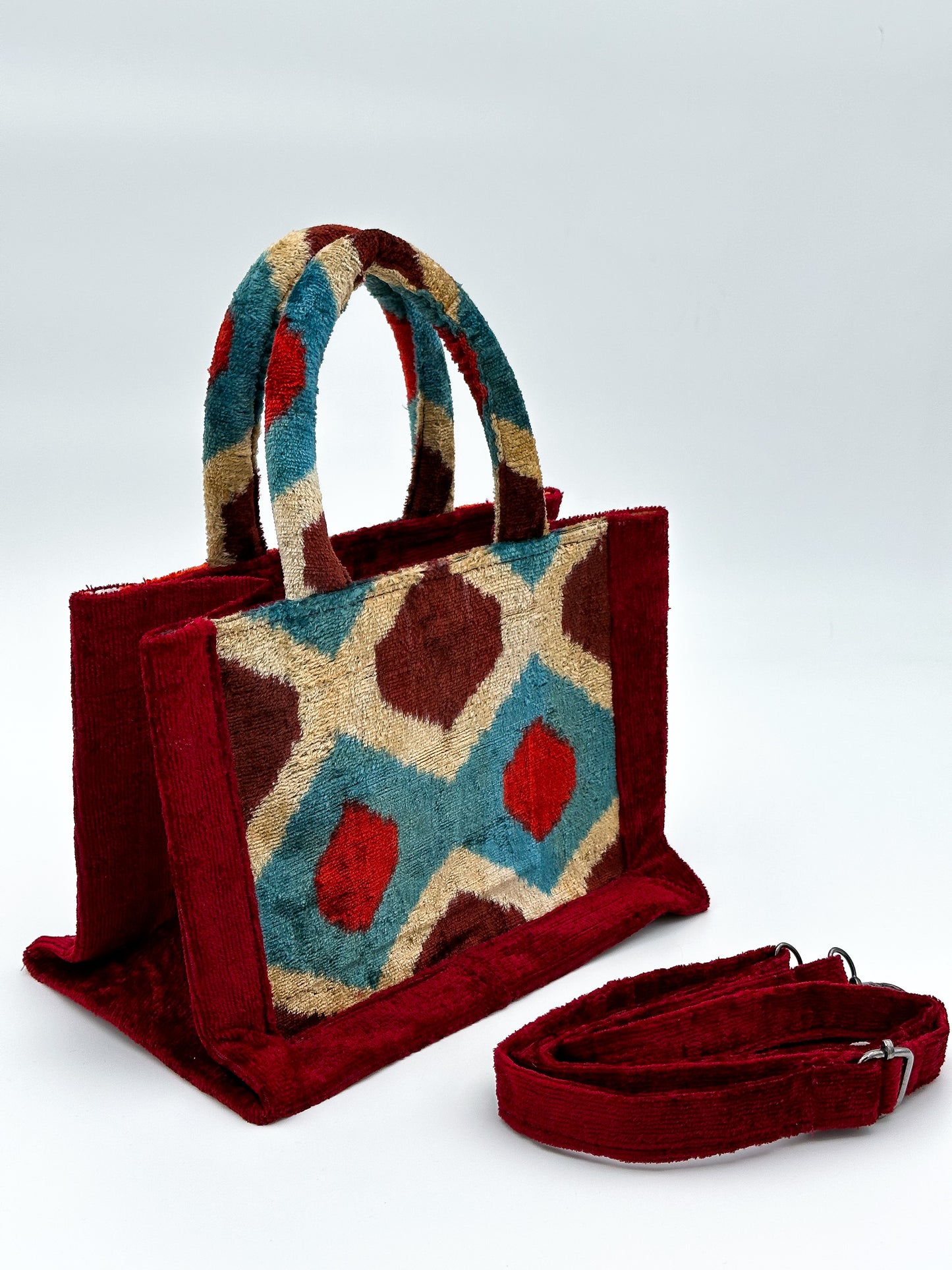 Velvet Ikat Elegance (Geometric Harmony)
