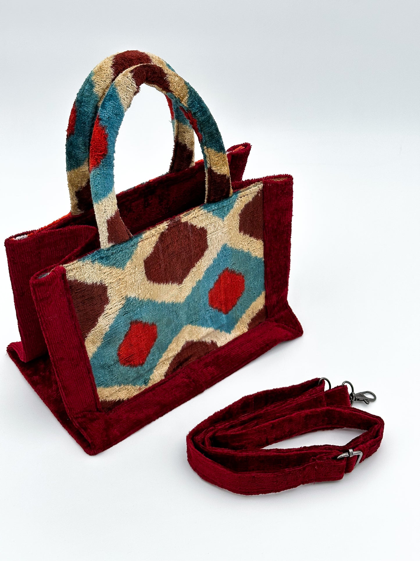 Velvet Ikat Elegance (Geometric Harmony)