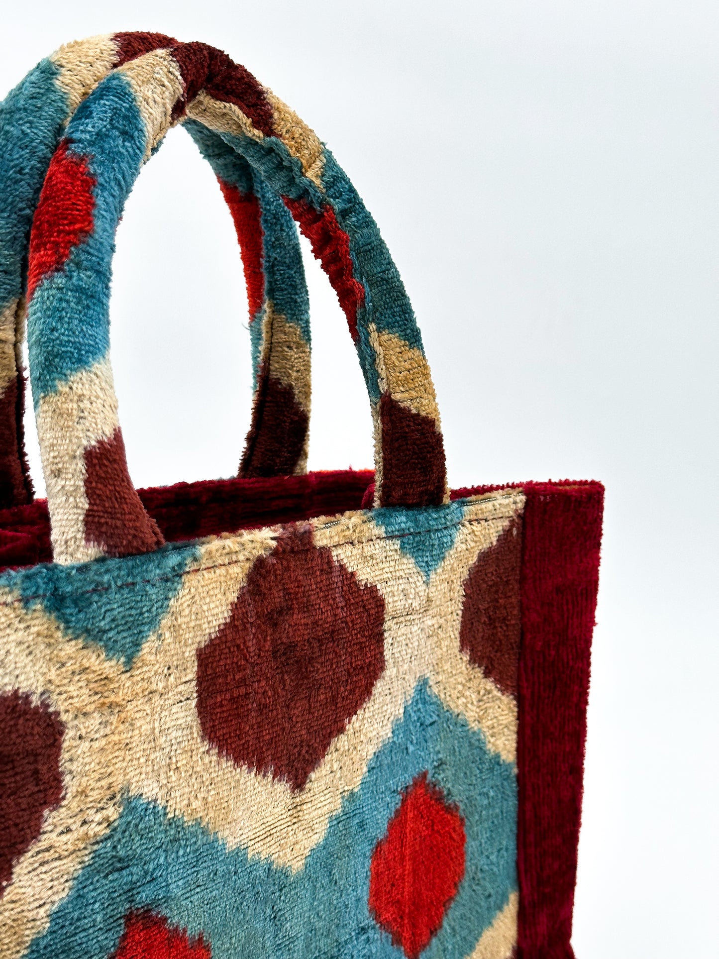 Velvet Ikat Elegance (Geometric Harmony)