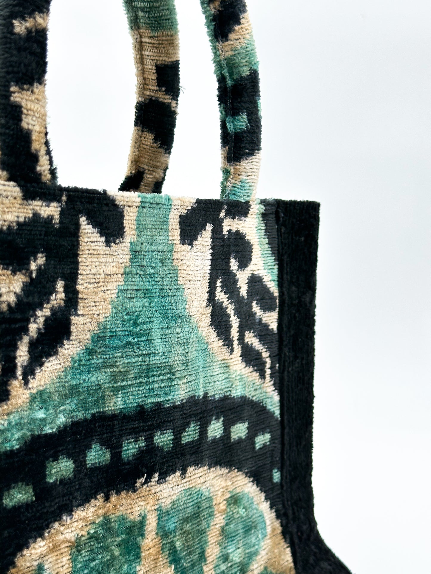 Velvet Ikat Elegance (Geometric Harmony)