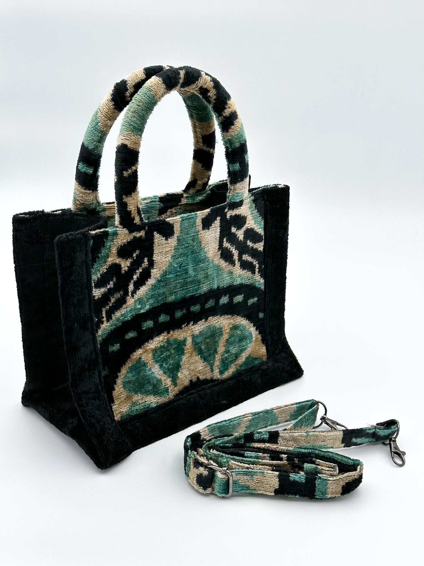 Velvet Ikat Elegance (Geometric Harmony)