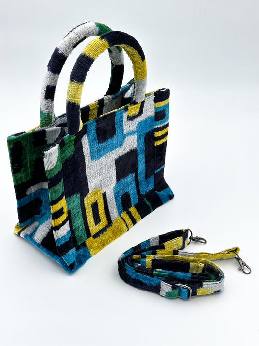 Velvet Ikat Elegance (Geometric Harmony)