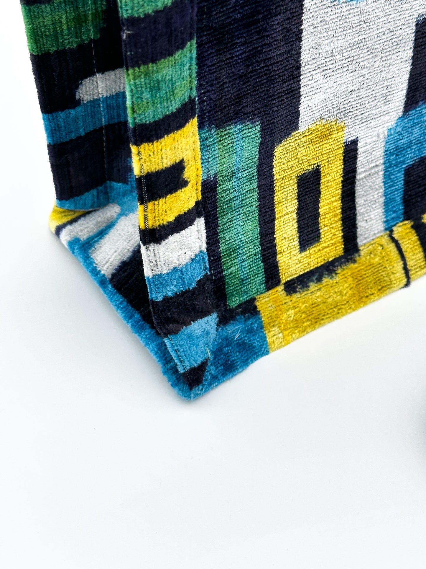 Velvet Ikat Elegance (Geometric Harmony)