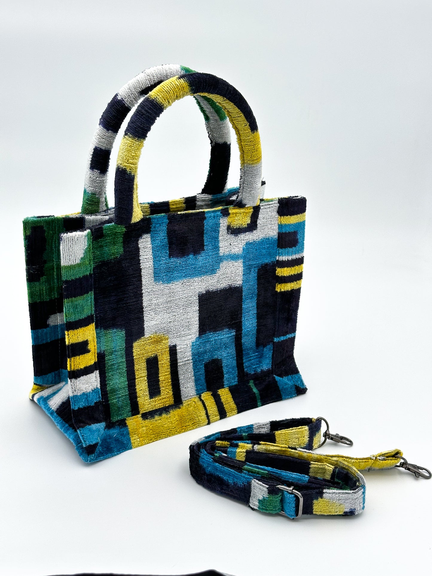 Velvet Ikat Elegance (Geometric Harmony)