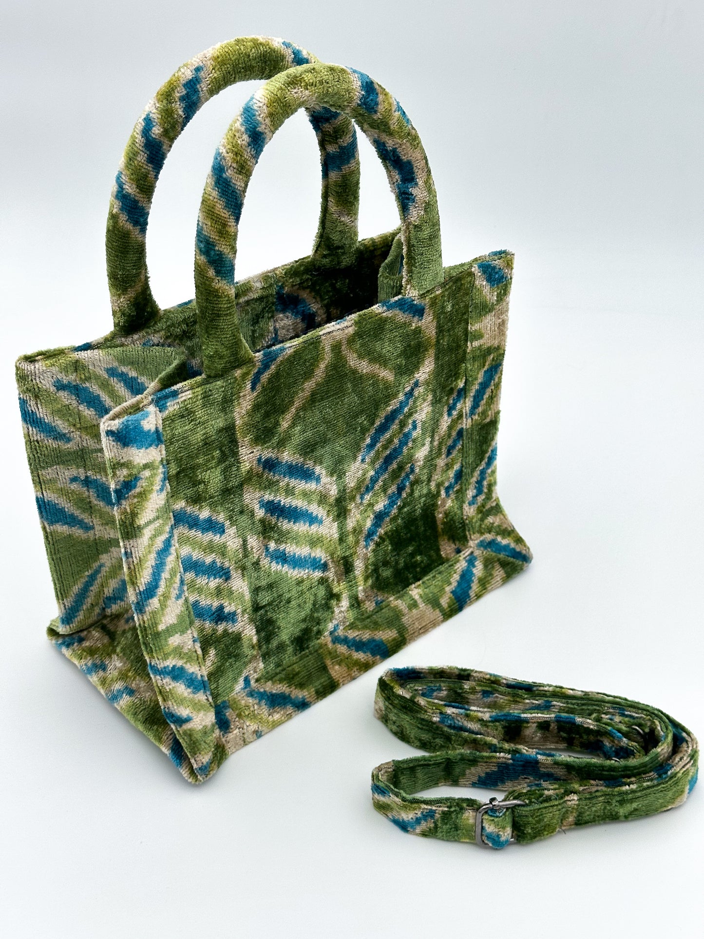 Velvet Ikat Elegance (Geometric Harmony)