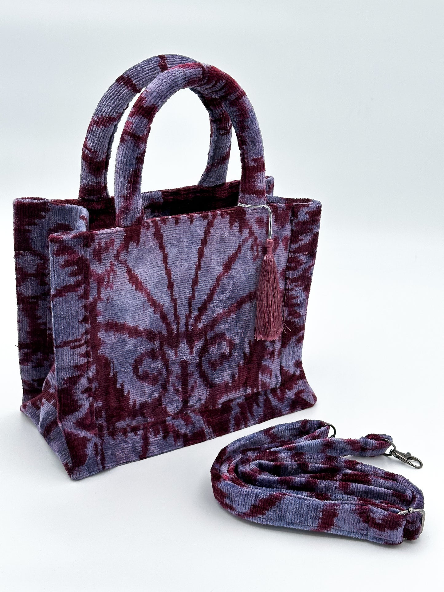 Velvet Ikat Elegance (Geometric Harmony)