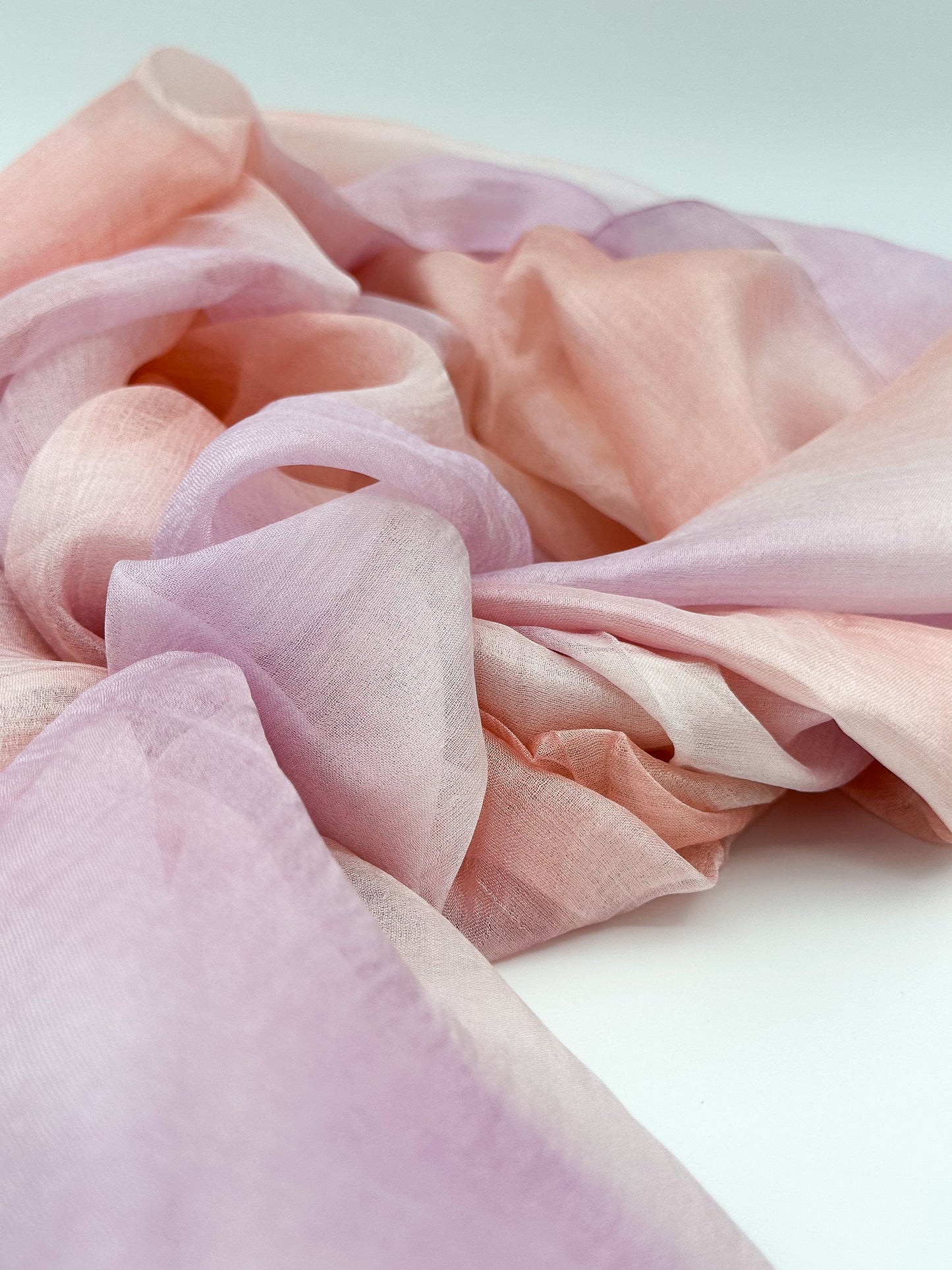 Blush Twilight Silk Scarf