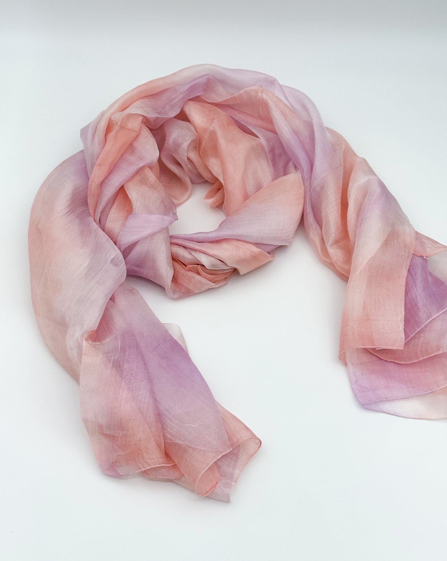 Blush Twilight Silk Scarf
