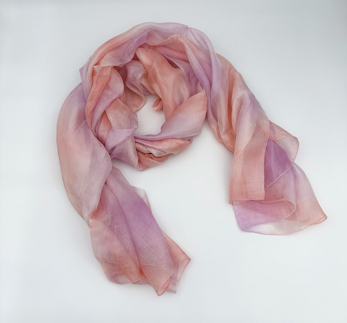 Blush Twilight Silk Scarf