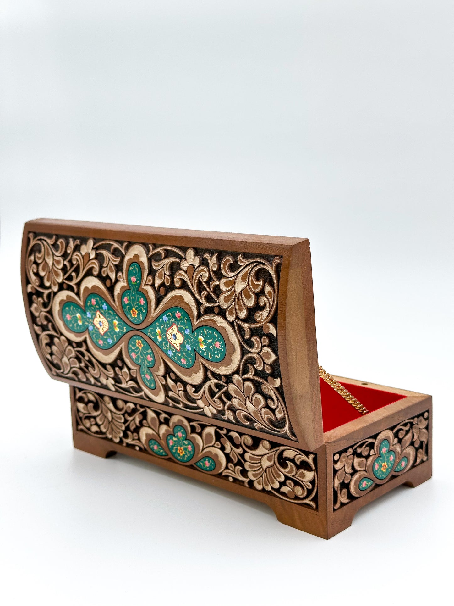 Emerald Harmony Jewelry Box