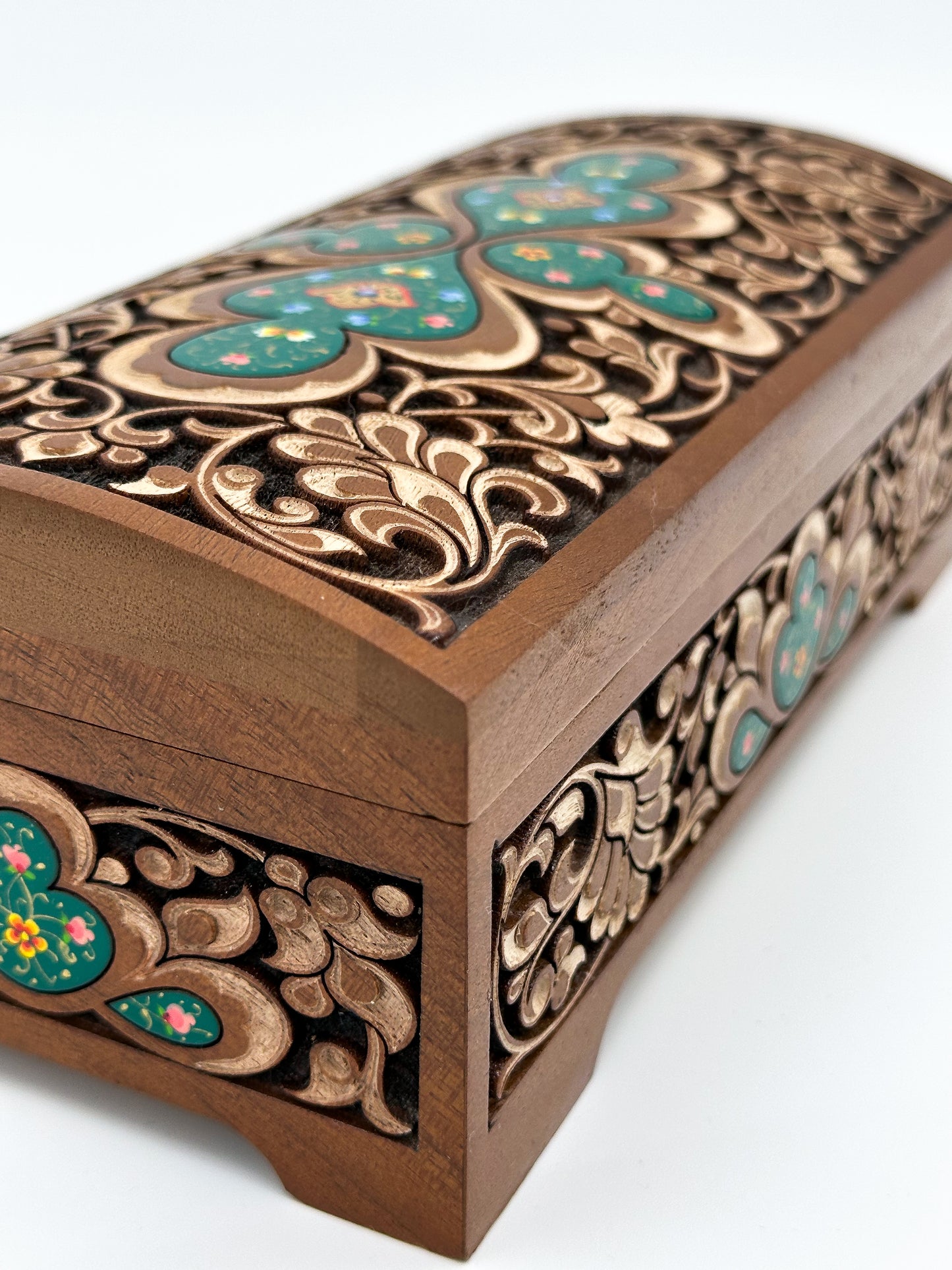 Emerald Harmony Jewelry Box