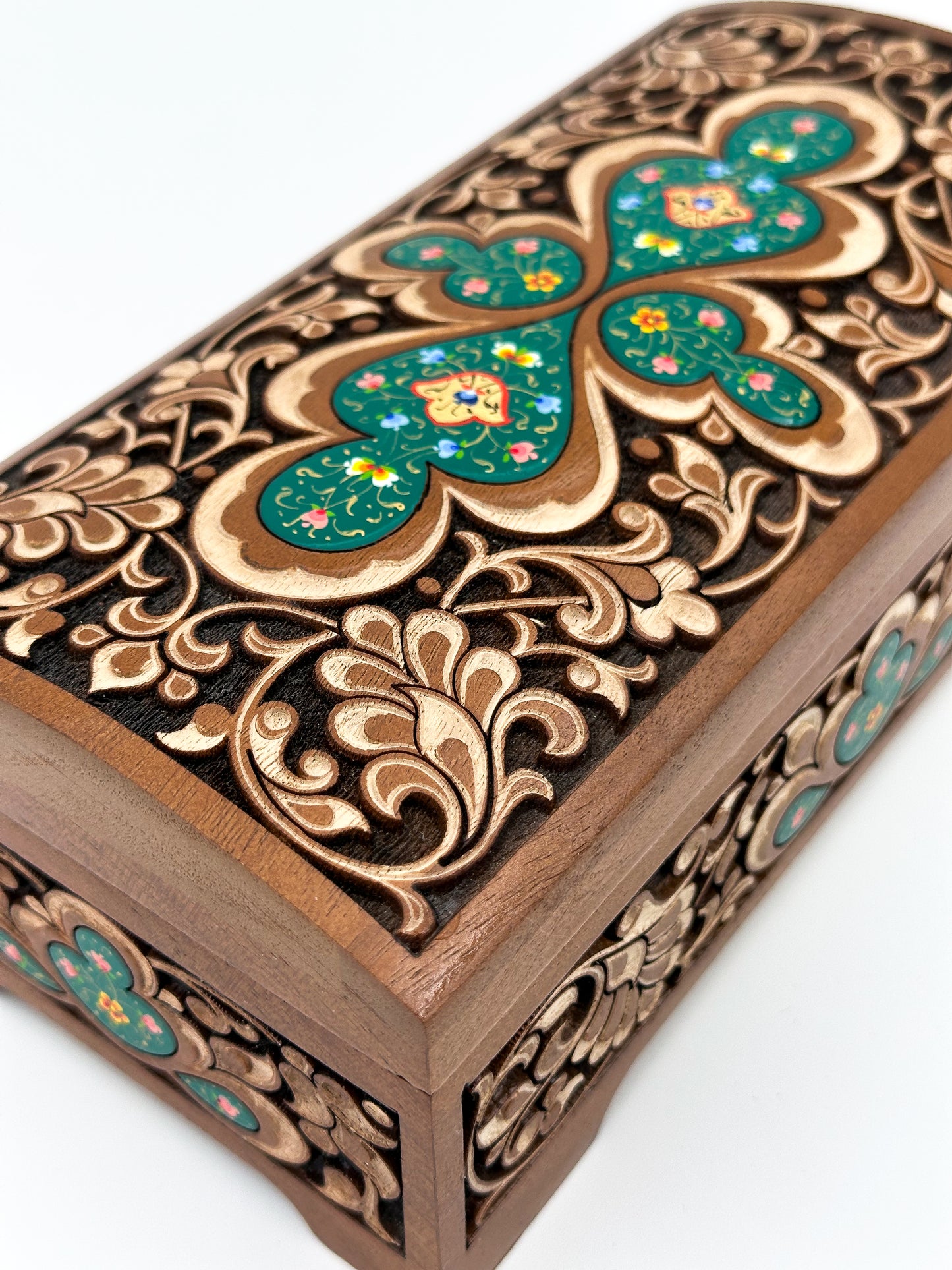 Emerald Harmony Jewelry Box