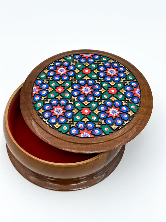 Geometric Blossom Jewelry Box