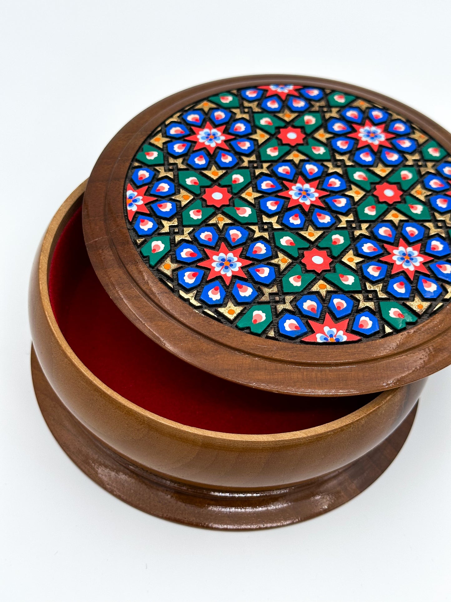 Geometric Blossom Jewelry Box